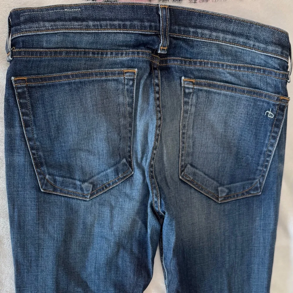 Rag & Bone The Dre Jeans slim boyfriend size 28 dark faded color The Pike - Picture 13 of 13